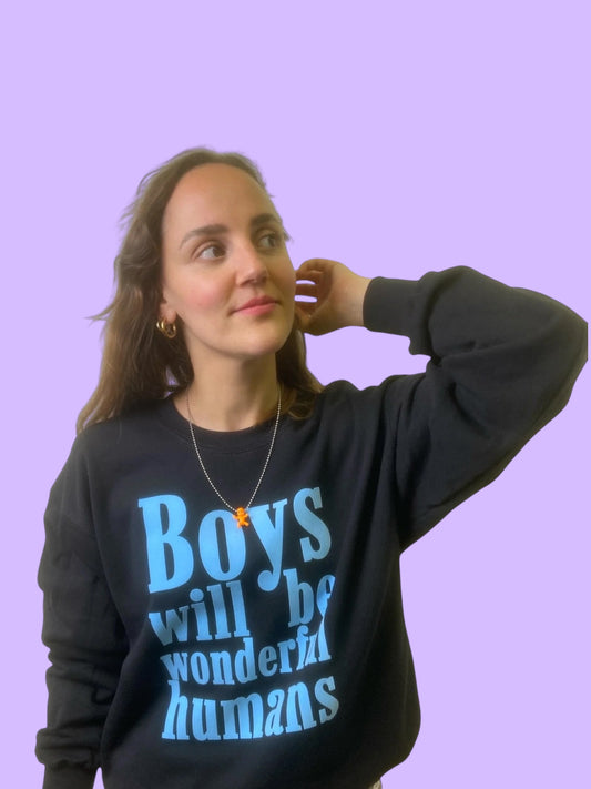 BOY WILL BE WONDERFUL HUMAN Sweater